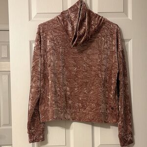 Andrew Marc Textured Blush Pink Sport Top